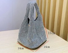 Imagem do Bolsa strass prata