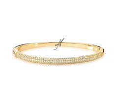 Bracelete zirconias banhado a ouro 18k
