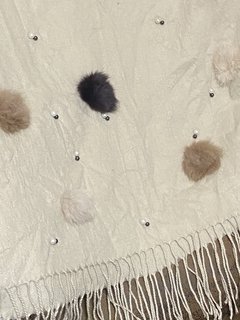 Pashimina pérolas e pompons na internet