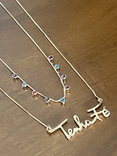 Colar Tenha fé banhado a ouro 18k - comprar online