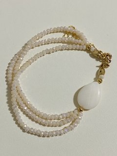 Pulseira cristal madrepérola na internet