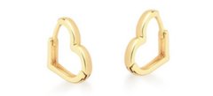 Trio argolas formas banhado a ouro 18k
