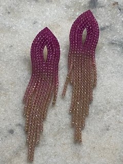 BRINCO PINK DEGRADE STRASS - comprar online
