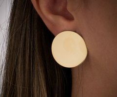 Brinco botão banhado a ouro 18k - comprar online