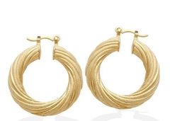 Brinco argola banhada a ouro