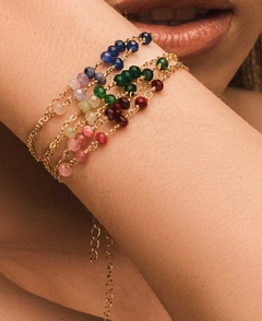PULSEIRAS PEDRAS BANHO OURO 18k na internet
