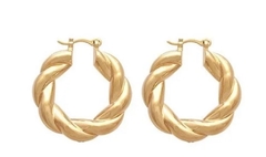 Brinco arg Lau banho ouro