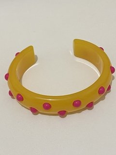 Bracelete bolinhas pink - comprar online