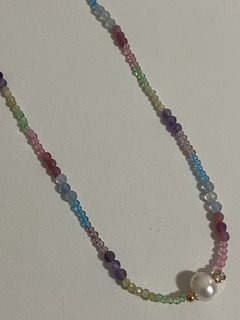 Colares coloridos banhadas a ouro 18k - comprar online