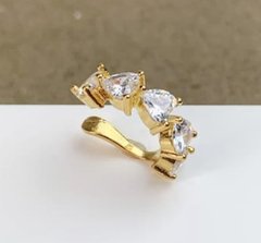 Piercing coração cristal