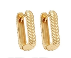 Brinco arg Jus banho ouro