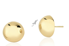 Brinco bola banho ouro 18k