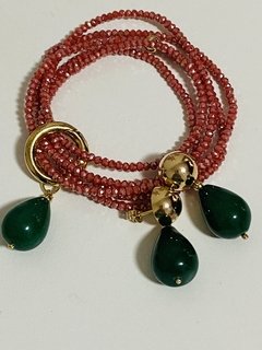 Conjunto cristal colorido