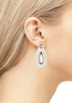 Brinco madrepérola e morganita - comprar online