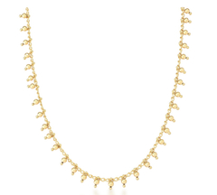 Colar bolinhas banho ouro 18k