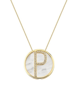 Colar letra cravejada banhado a ouro