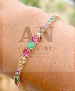 Pulseira riviera colorida - comprar online