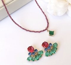 Conjunto pedras coloridas