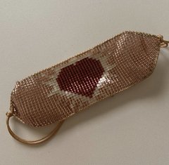 Pulseira rose coração - comprar online