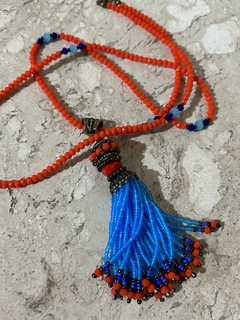 Colar tassel cristal na internet