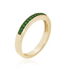 Anel zircônia banhado a ouro 18k - comprar online