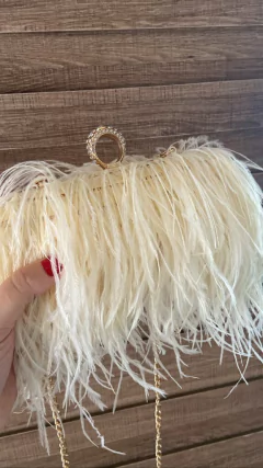 Clutch plumas - loja online