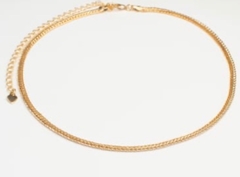 choker banho ouro 18k