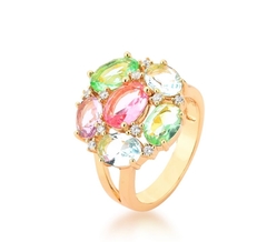 Anel multi banho ouro 18k