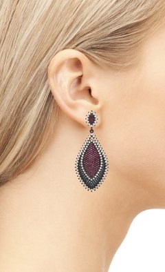 Brinco gota com microzirconias  - comprar online