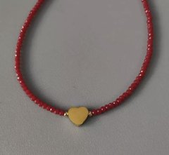 Colar cristal pingente coração na internet