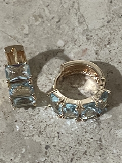 Brinco argola pedras na internet