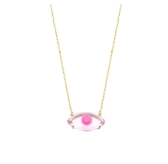 COLAR OLHO BANHADO A OURO 18k