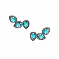 BRINCO EAR CUFF GOTAS COM CRAVAÇÃO