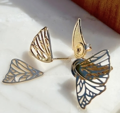 BRINCO BORBOLETA GRANDE BANHO OURO 18k na internet