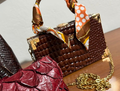 CLUTCH CROCO LENÇO - Ananogueirasemijoias