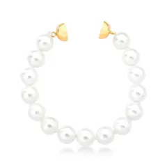 PULSEIRA PÉROLAS SHELL BANHADA A OURO
