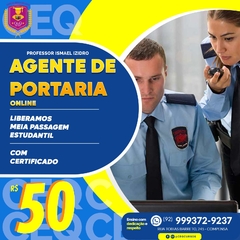 CURSOS DE AGENTE DE PORTARIA - ONLINE COM CERTIFICADO