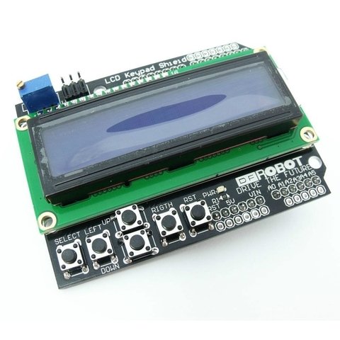 Display Lcd 1602 Botonera Teclado Arduino Shield Robotica