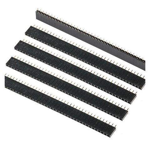 Tiras De 40 Pines Hembra Paso 2.54mm Arduino