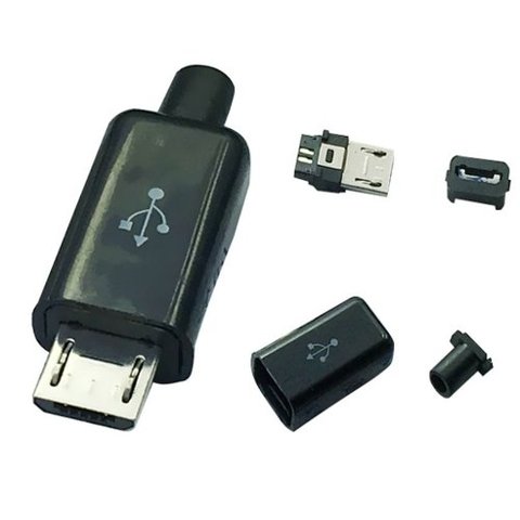 Conjunto Conector Micro Usb B Macho 5pin 4 Partes