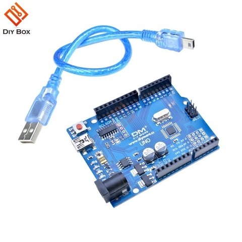 Arduino Uno R3 Compatible Atmel Atmega328 Ch340g + Cable USB