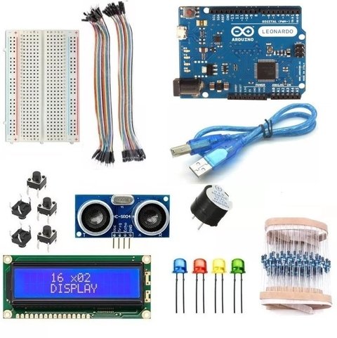 Kit De Inicio Principiantes Arduino Leonardo Atmega32u4