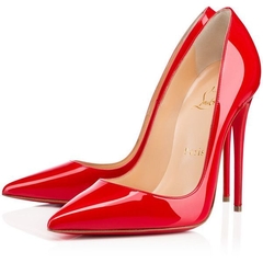 Scarpin vermelho verniz sola vermelha - comprar online