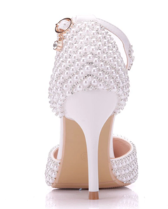 Sapato noiva pérolas e strass - comprar online