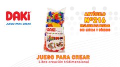 DAKI ARTÍCULO 216 - INCLUYE LETRAS Y NÚMEROS: 512 PIEZAS