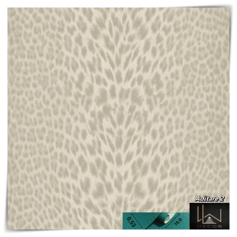 Papel de Parede Kantai - Aditare 2 - Animal Print Cinza - AD200901R