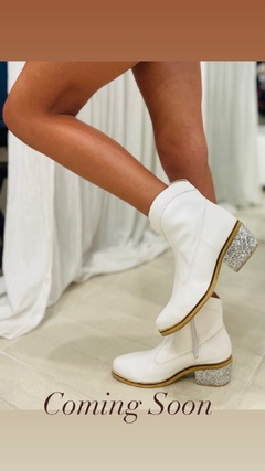 Bota texana Holly Blanca