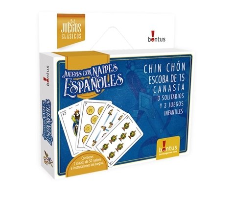 Juego de Cartas con Naipes Españoles Bontus cod.12021