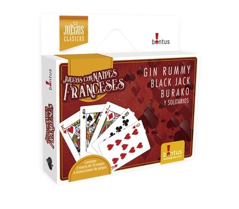 Juego de cartas con naipes franceses Bontus cod.12022