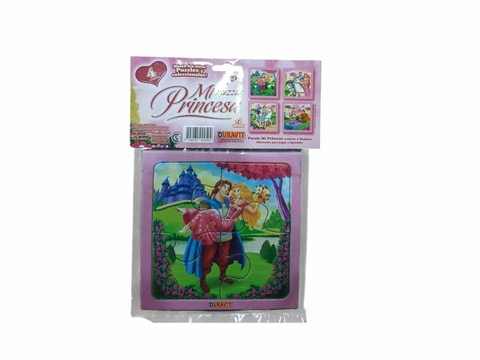 Puzzle mi princesa x4puzzles 4 piezas Duravit - Cod. 2086